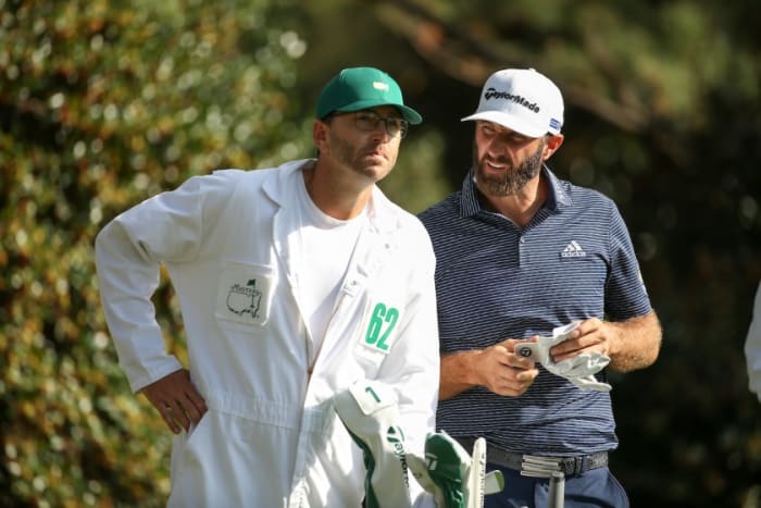 Dustin Johnson, with his brother/caddie Austin, wins the 2020 Masters on Sunday with a record 20-under 268 score at Augusta National Golf Club.